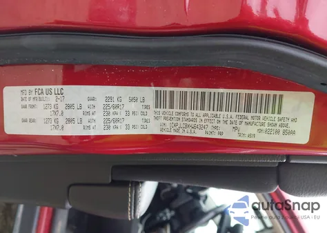 2017 Jeep Cherokee Latitude Fwd from USA, damaged, VIN 1C4PJLCBXHW643247